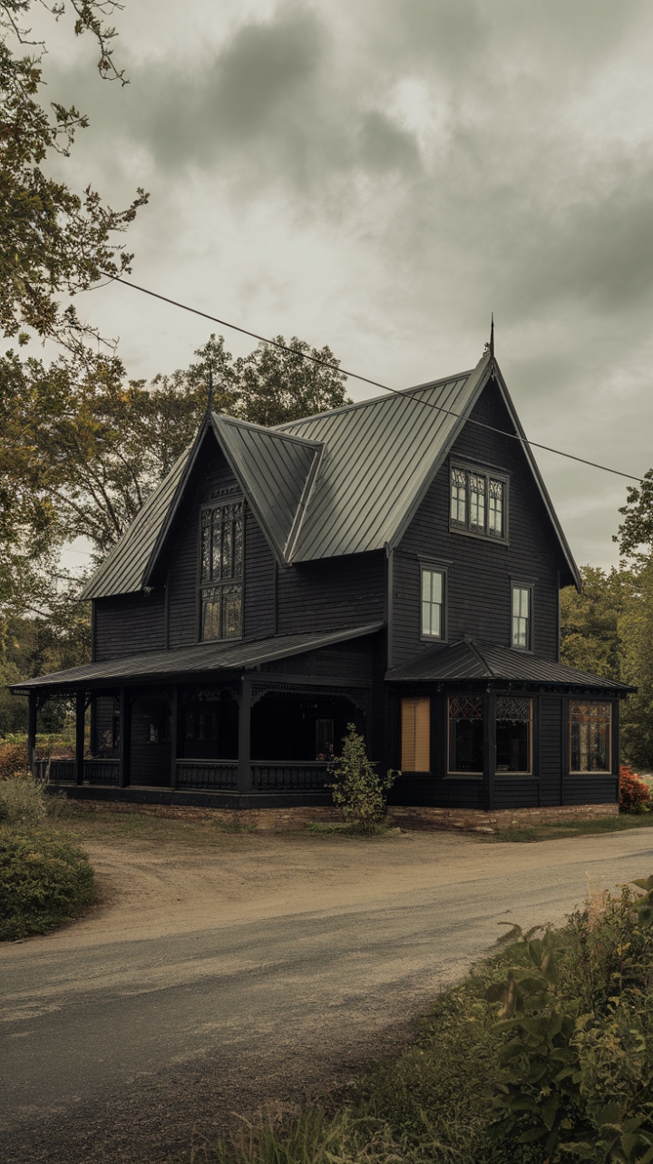 Secluded Rustic Retreat with Modern Gothic Flair