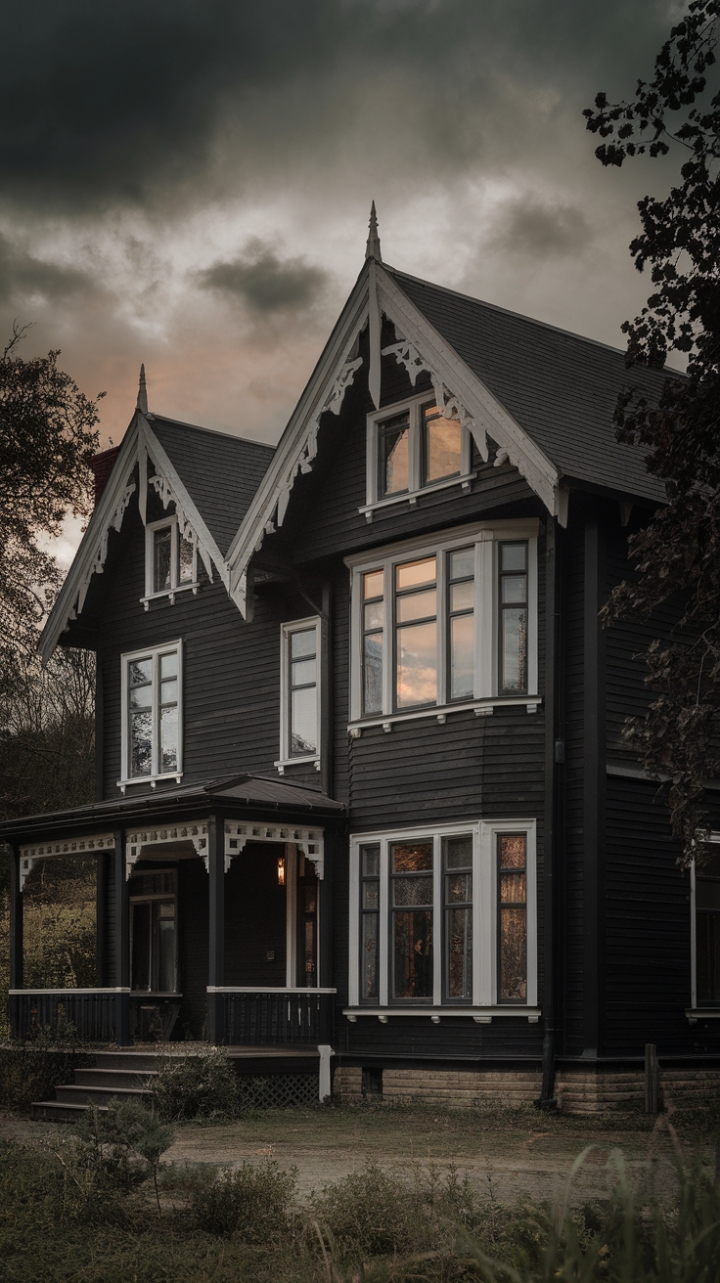 Gothic Elegance: A Modern Twist on Victorian Farmhouse