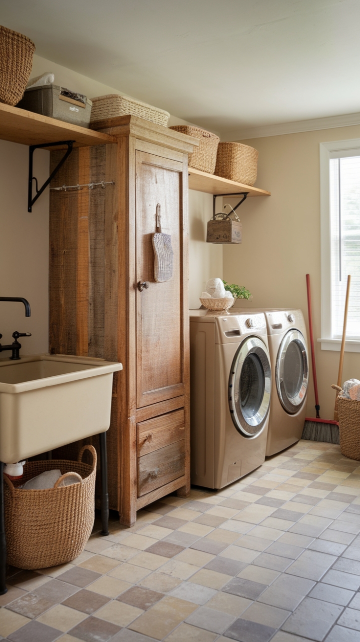Rustic Elegance: A Farmhouse Laundry Room Masterclass