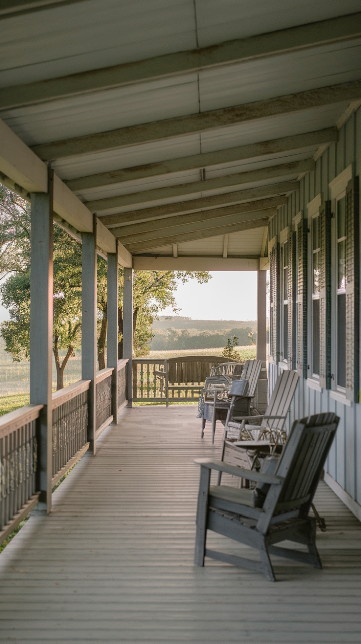 Country Charm: Relax and Unwind on a Spacious Wraparound Porch