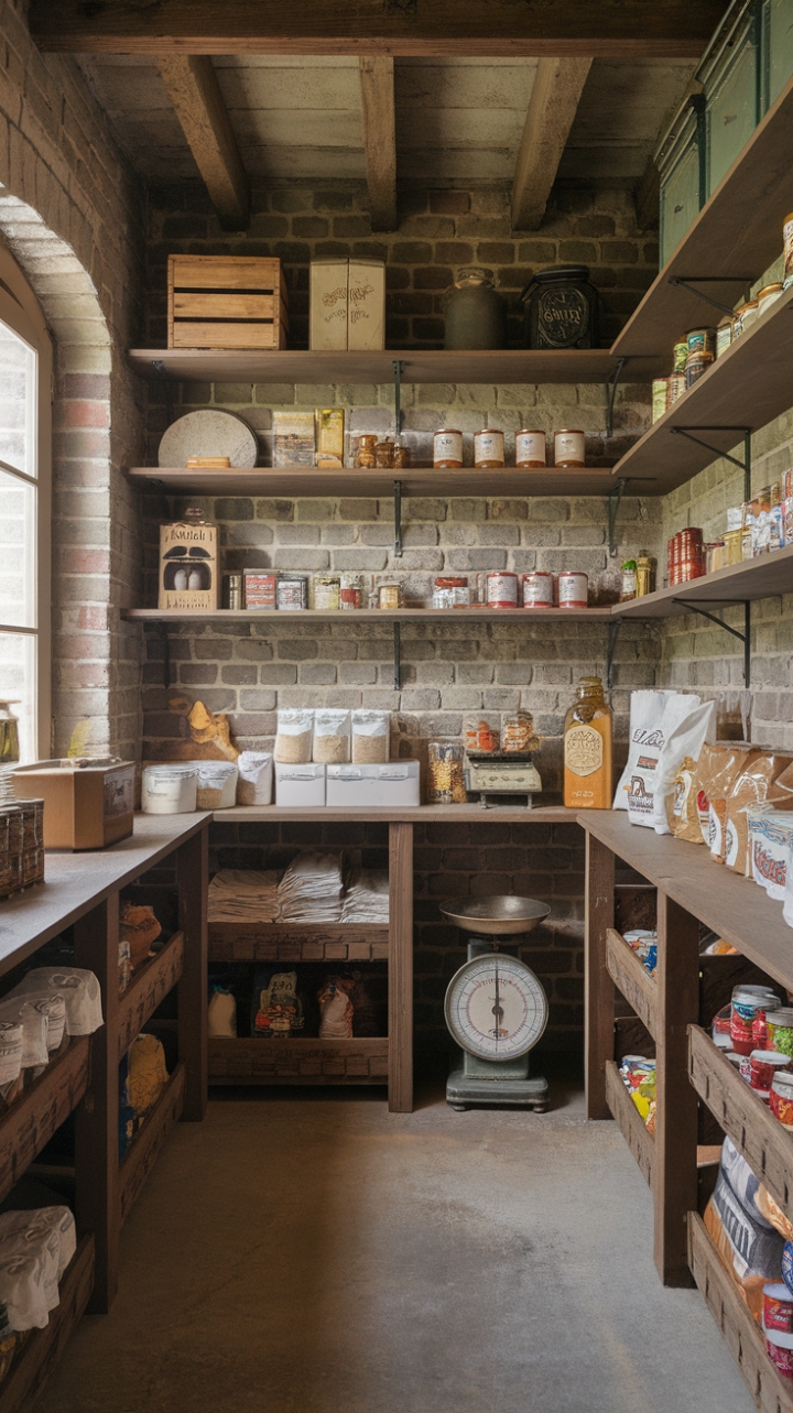 Charming Country Pantry with Textured Charm