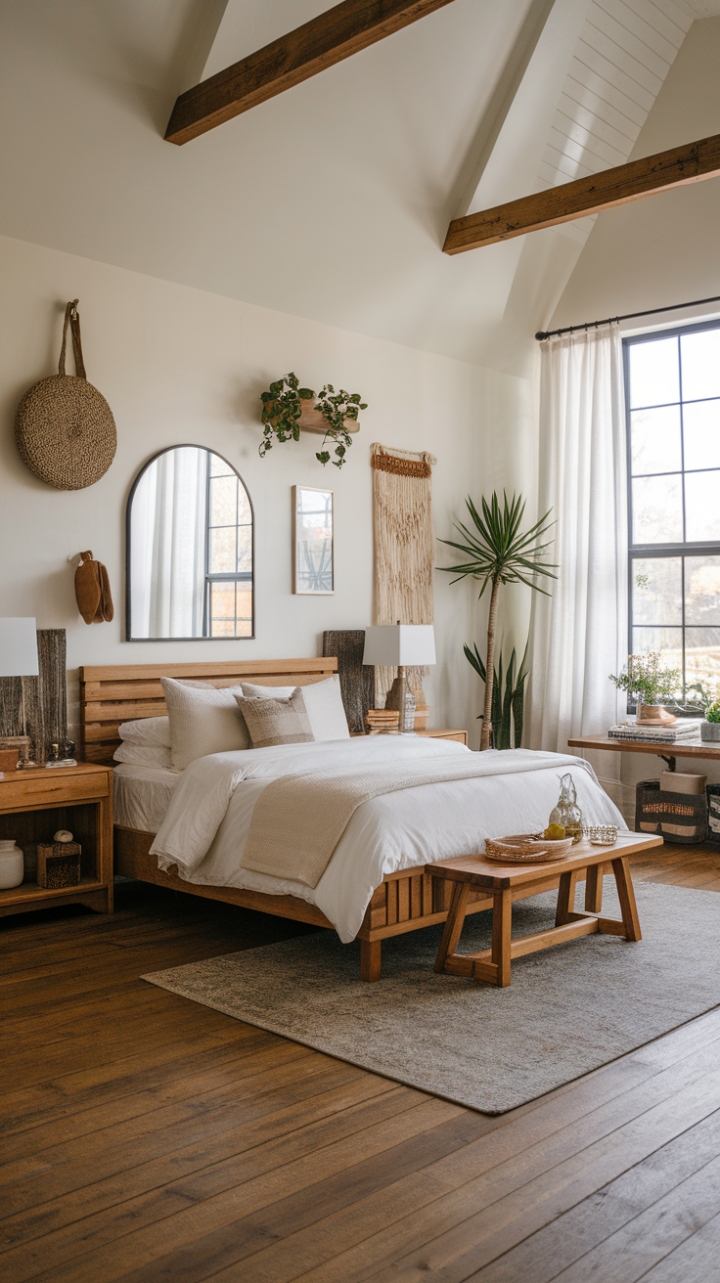 Elegant Farmhouse Retreat with Natural Accents