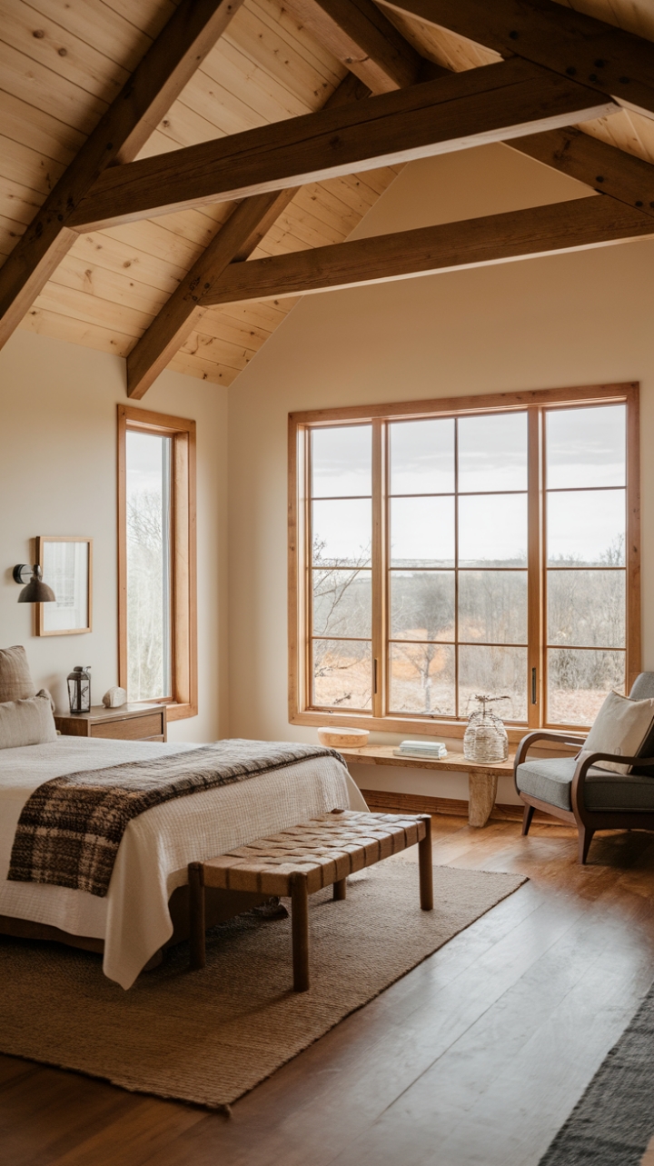 Rustic Elegance: A Cozy Master Bedroom Sanctuary