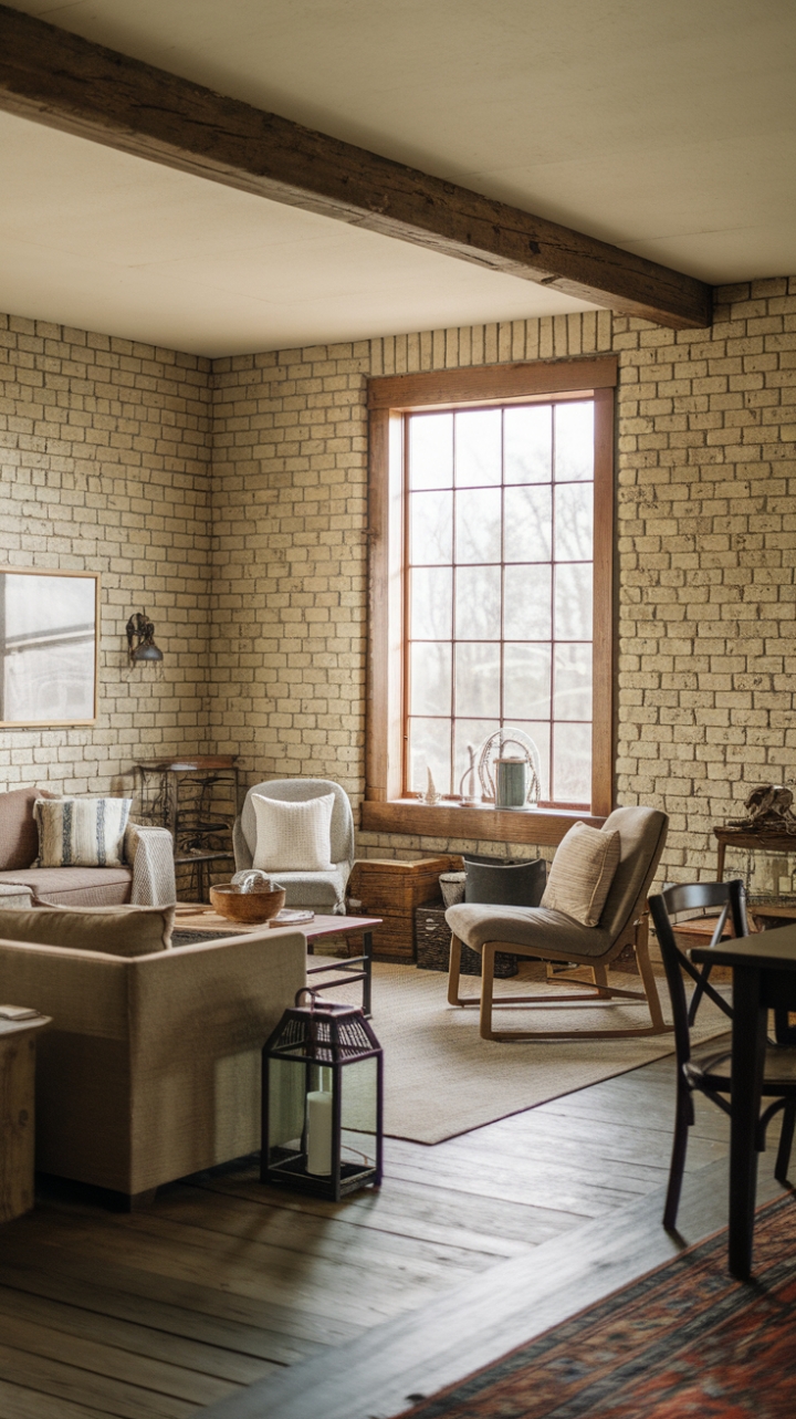Cozy Farmhouse Living with Vintage Touches