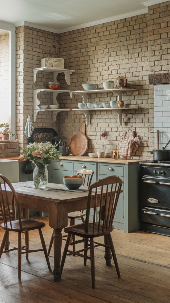 Timeless Warmth: A Modern Farmhouse Kitchen with Rustic Details