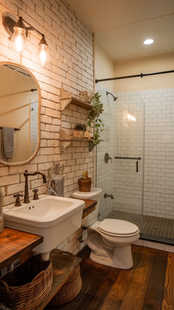 Rustic Elegance: A Cozy Farmhouse Guest Bath