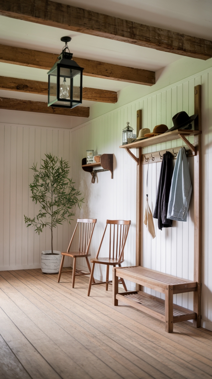 Rustic Entryway Charm: Warmth and Thoughtful Details