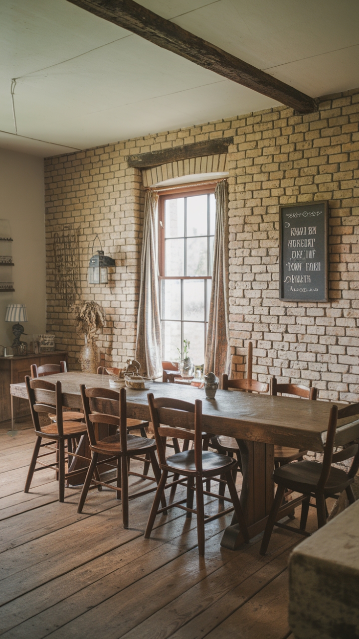 Gather in Style: A Cozy Farmhouse Dining Space