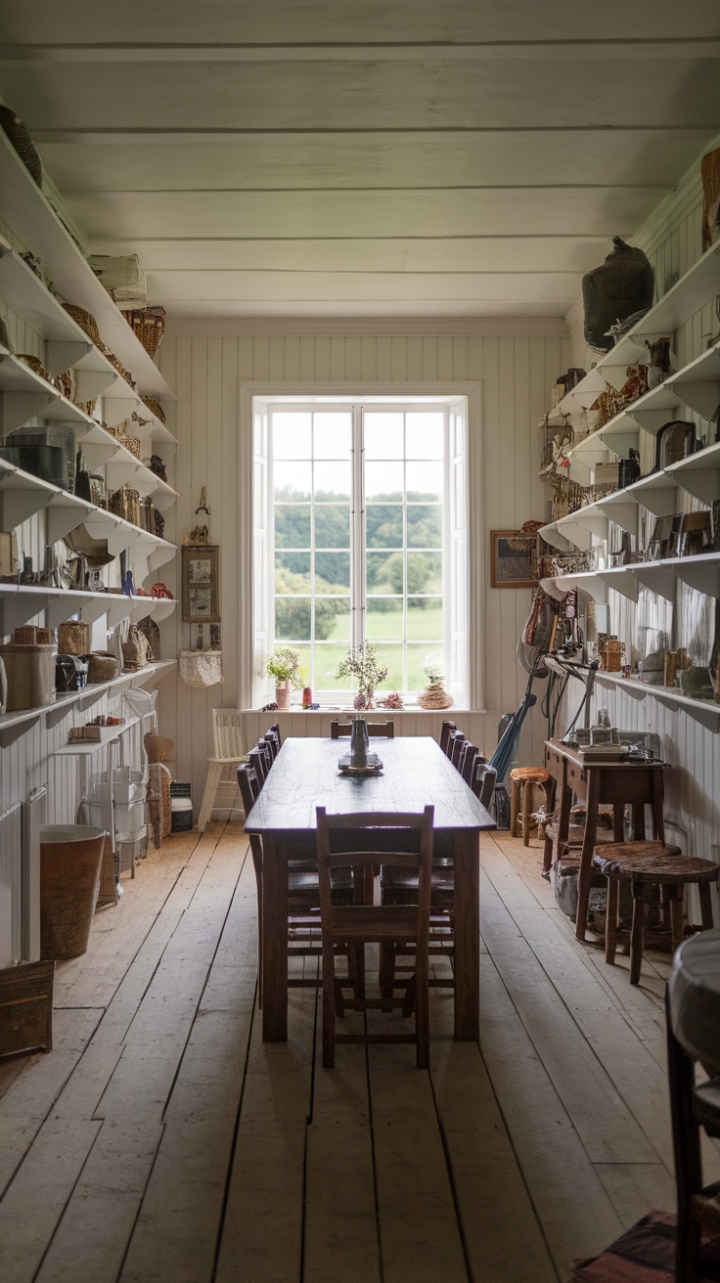 Rustic Elegance: A Warm, Light-Filled Farmhouse Dining Space