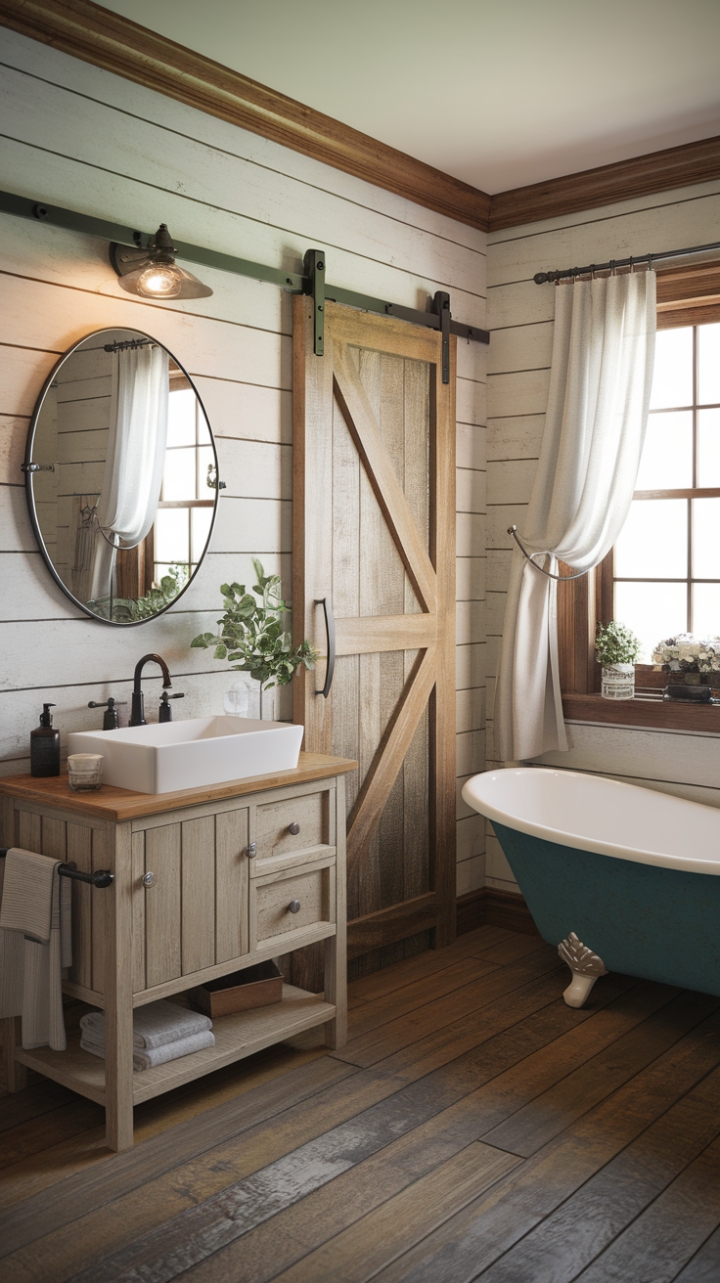 Rustic Elegance: Modern Farmhouse Bathroom Inspiration