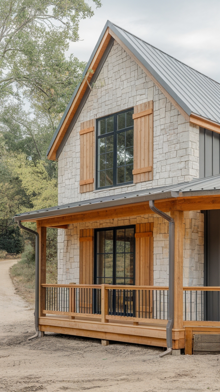 Rustic Sophistication in a Contemporary Farmhouse