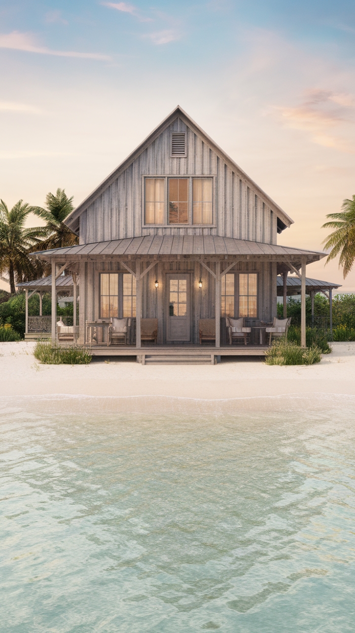 Beachside Farmhouse: Rustic Charm and Tranquil Views