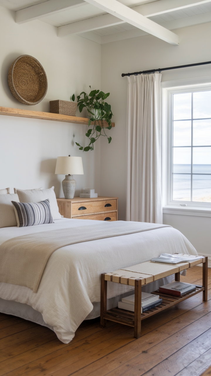 Coastal Calm: A Modern-Rustic Bedroom Retreat