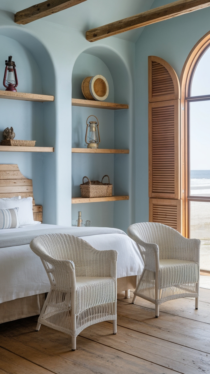 Coastal Calm: A Rustic Farmhouse Bedroom Retreat