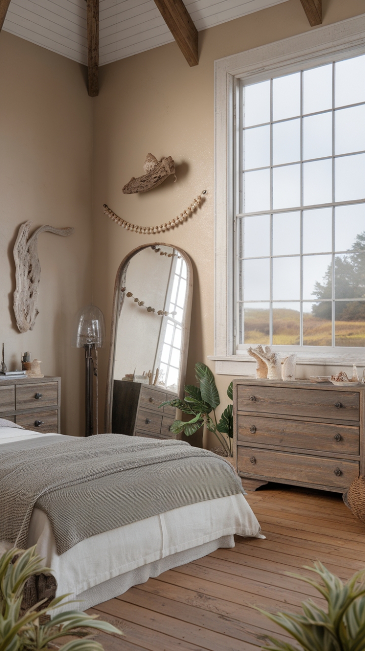 Coastal Calm and Woven Textures Create a Peaceful Sanctuary
