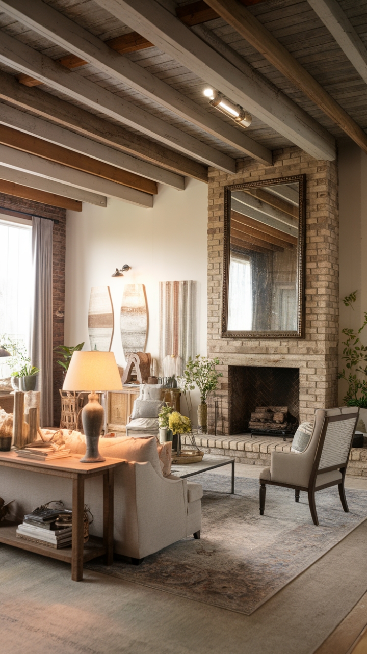 Boho-Rustic Farmhouse Living Room Blend